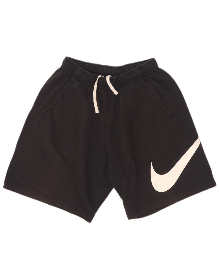 Pantaloncini sportivi Nike da uomo con grafica piccola, cotone nero