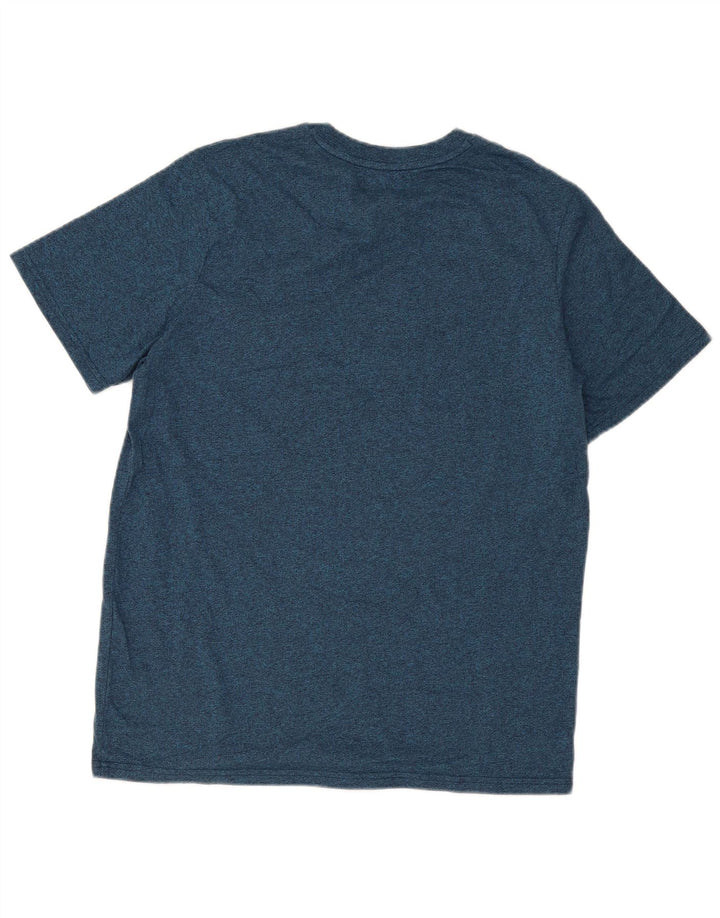 T-shirt grafica da uomo Superdry Top grande blu screziato