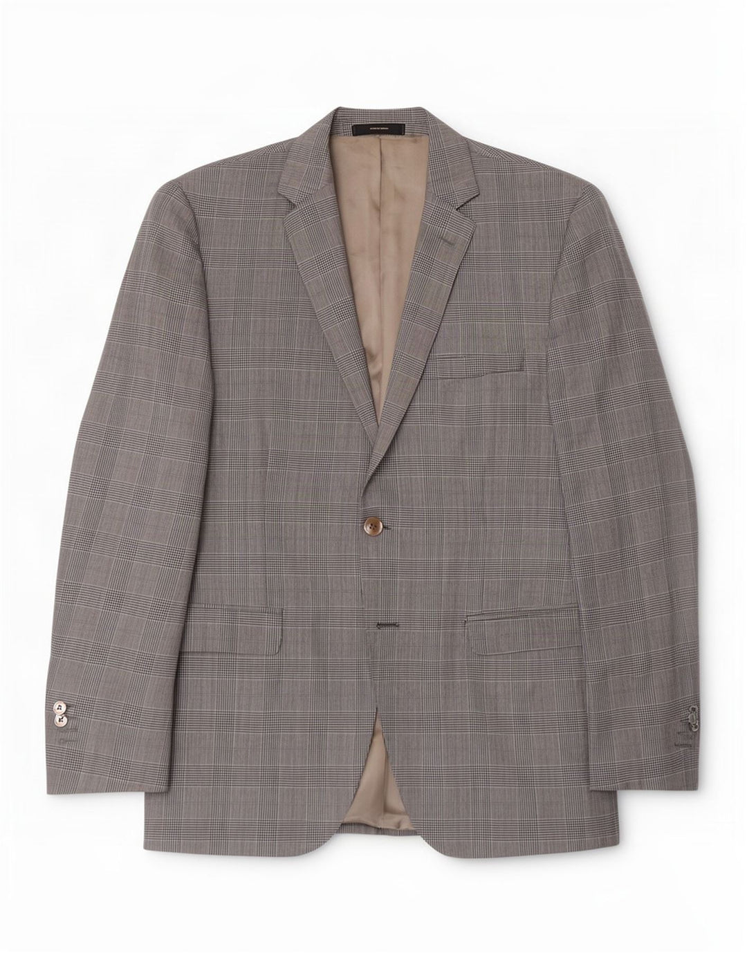 Giacca blazer da uomo a 1 bottone Massimo Dutti UK 38 pied de poule grigio medio