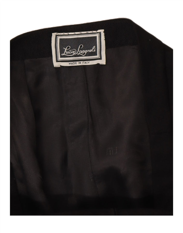 LUISA SPAGNOLI Womens Straight Skirt W28 Medium Black Vintage Luisa Spagnoli and Second-Hand Luisa Spagnoli from Messina Hembry 