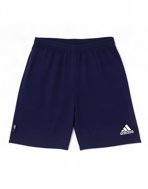 Pantaloncini sportivi Adidas Climalite da uomo piccoli in poliestere blu navy
