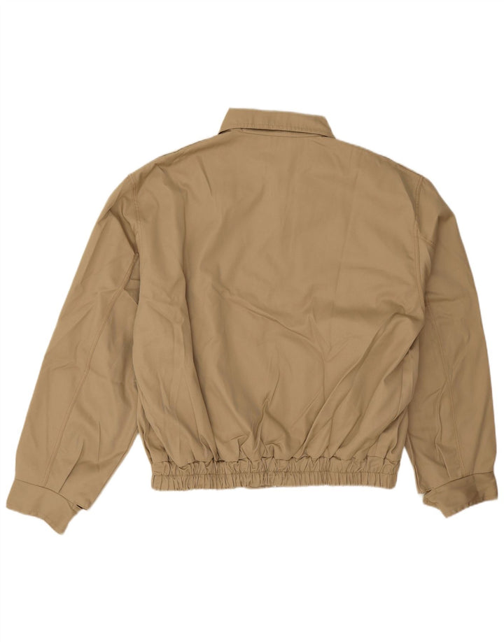 Giubbotto bomber da uomo vintage UK 40 grande poliestere beige
