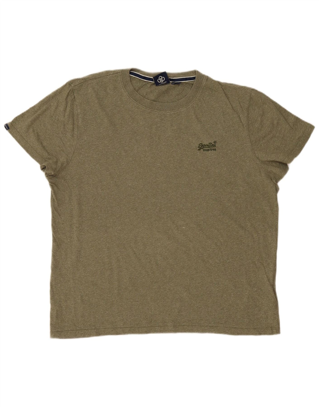 T-shirt da uomo Superdry Top 2XL cotone screziato kaki
