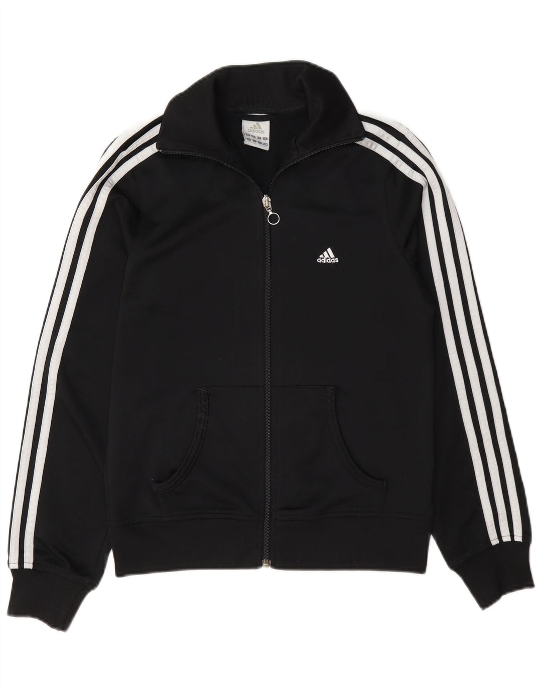 Giacca da tuta da donna Adidas UK 10 Small Poliestere nero