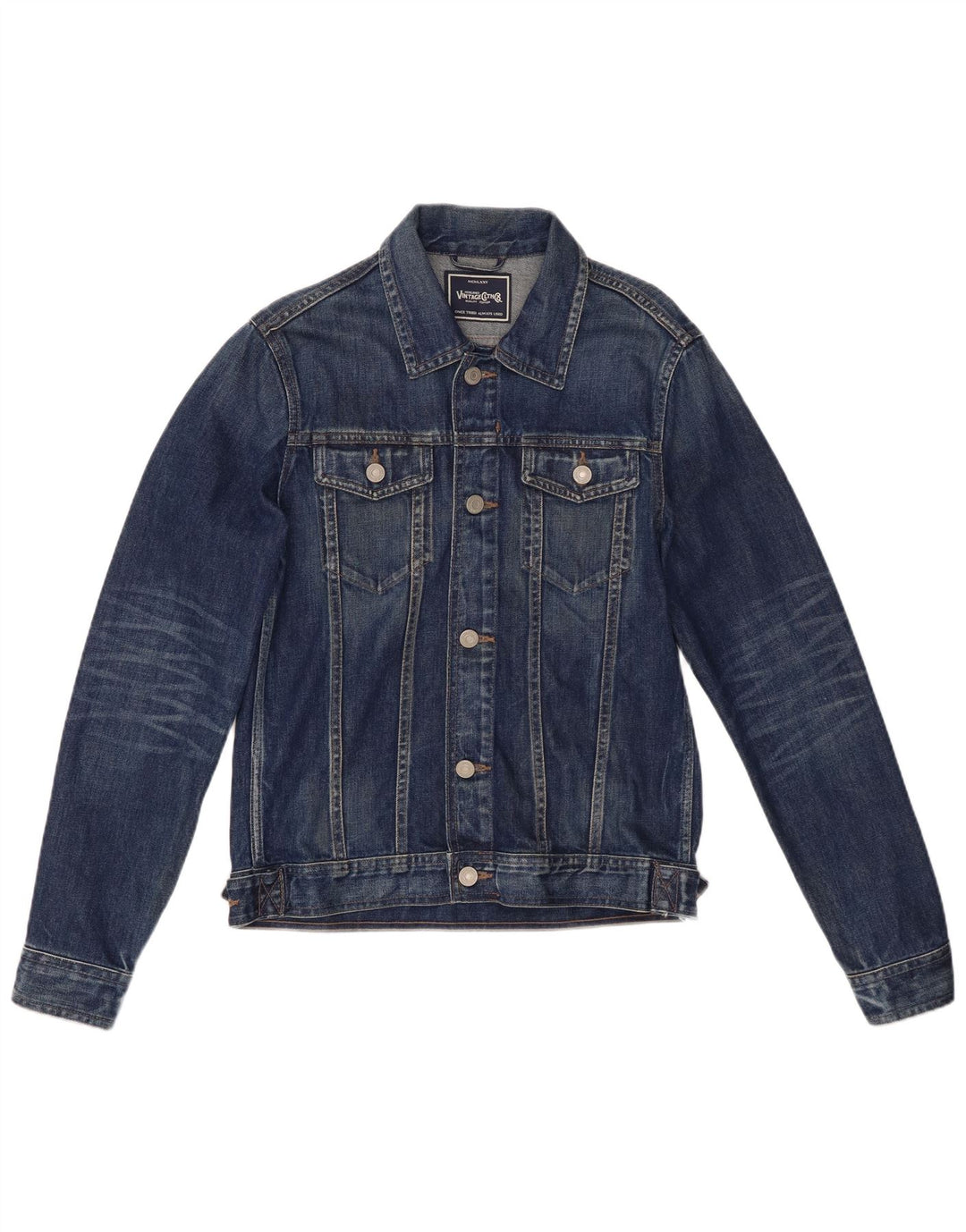 Giacca di jeans da uomo Jack & Jones UK 38 cotone blu navy medio