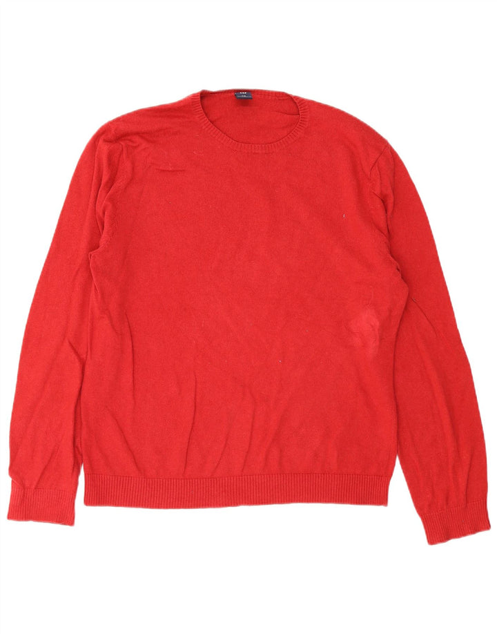 Maglione maglione girocollo da uomo Gap grande in cotone rosso