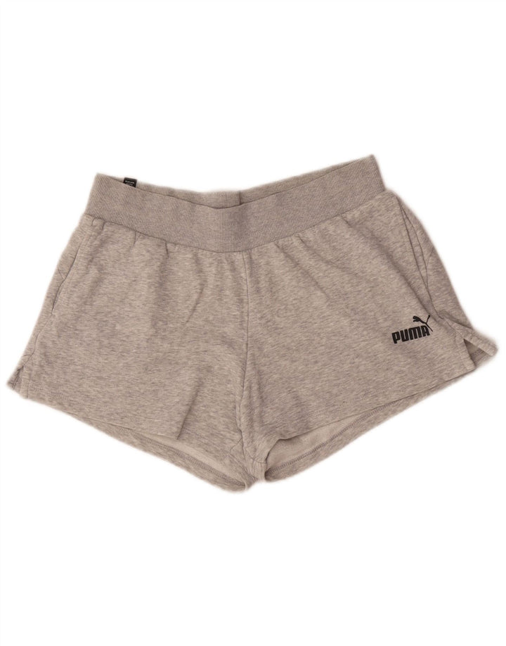 Pantaloncini sportivi da donna Puma UK 14 cotone grigio medio