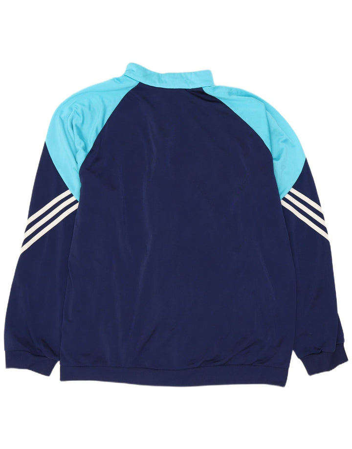Tuta intera ADIDAS da uomo XL in poliestere color block blu navy