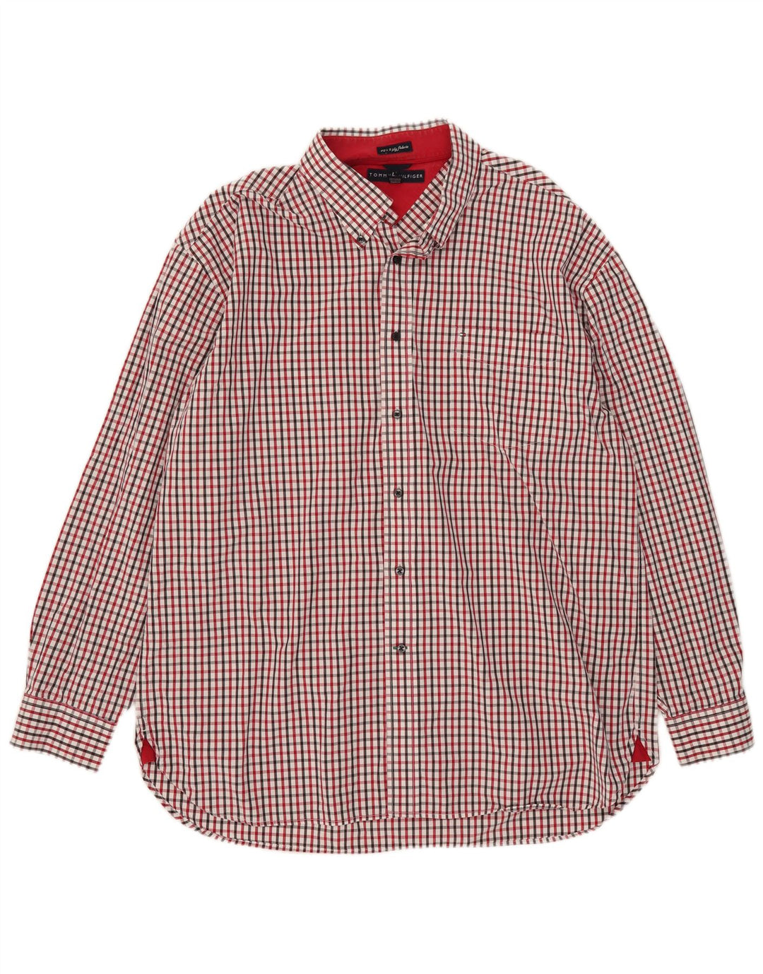 Camicia da uomo Tommy Hilfiger XL a quadri rossi