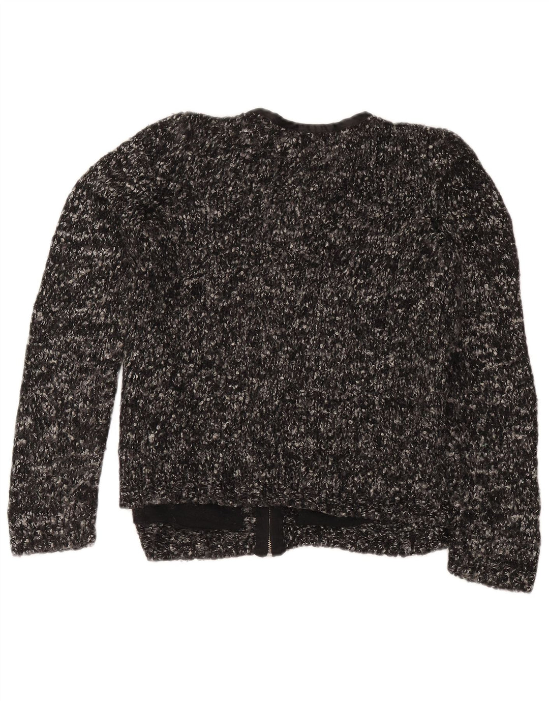 Maglione cardigan da donna Marks & Spencer UK 12 Acrilico screziato grigio medio