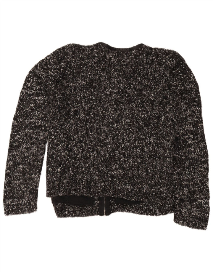 Maglione cardigan da donna Marks & Spencer UK 12 Acrilico screziato grigio medio