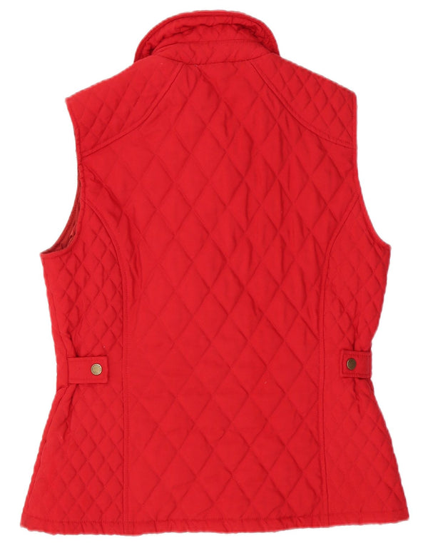 Gilet trapuntato da donna BARBOUR UK 12 medio rosso poliestere