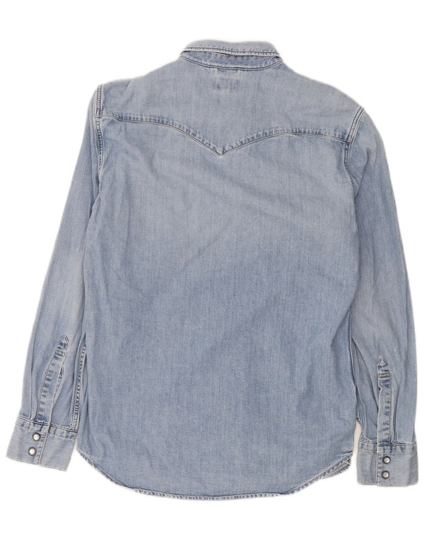 Camicia di jeans da uomo Levi's in cotone blu medio