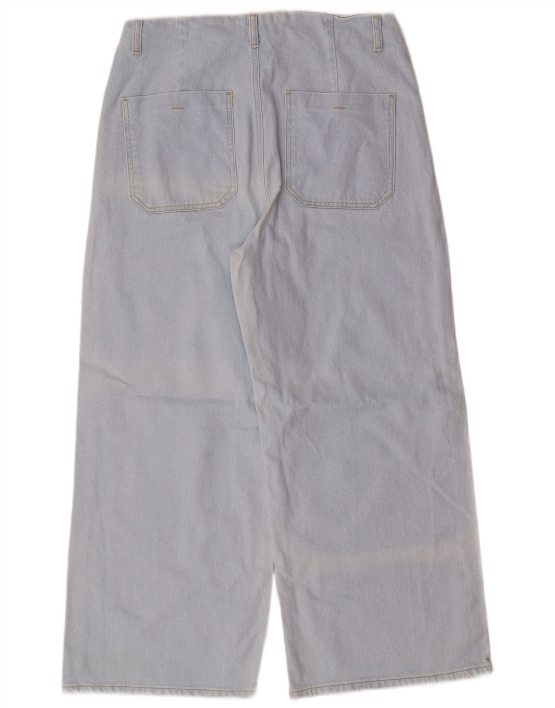 Jeans Zara da donna a gamba larga a vita alta EU 42 Large W32 L26 Blu classico