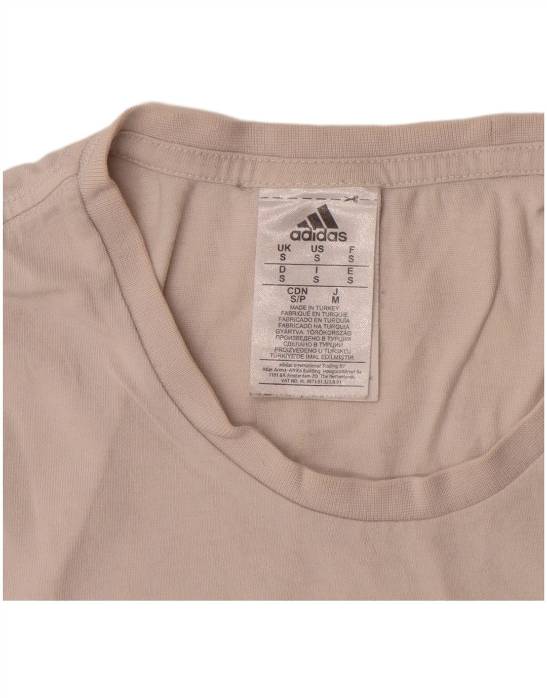 T-shirt grafica da uomo Adidas Top piccola in cotone bianco