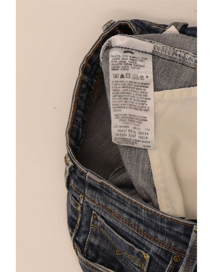Levi's Donna 627 Jeans dritti W28 L28 Cotone blu
