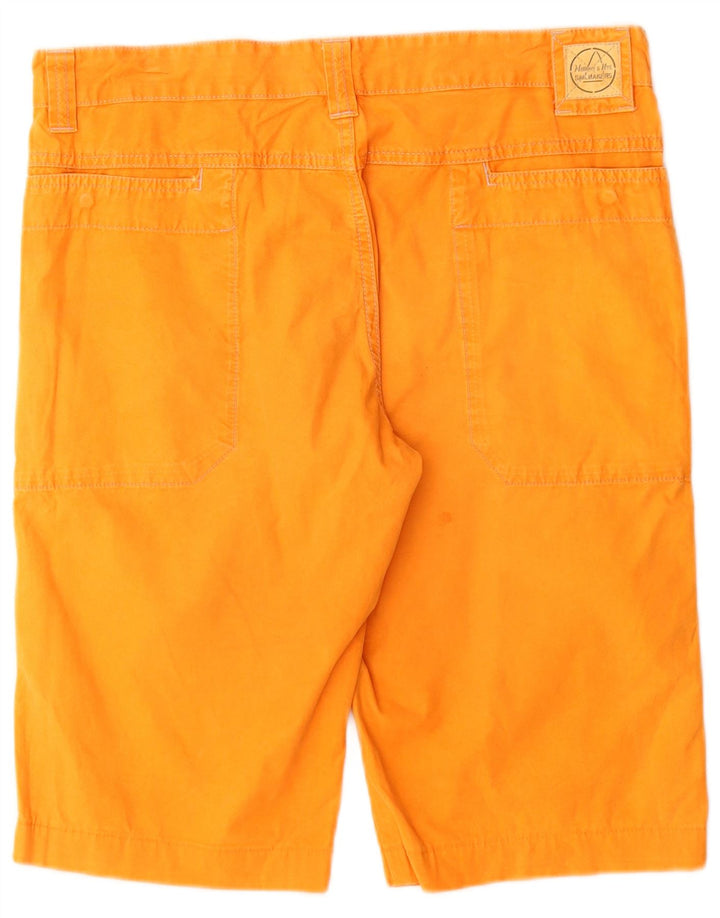 Pantaloncini chino da uomo Murphy & Nye Sailmakers W33 cotone arancione medio
