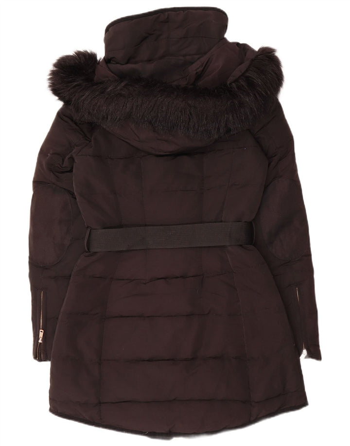 Cappotto imbottito con cappuccio da donna Zara UK 6 XS nero