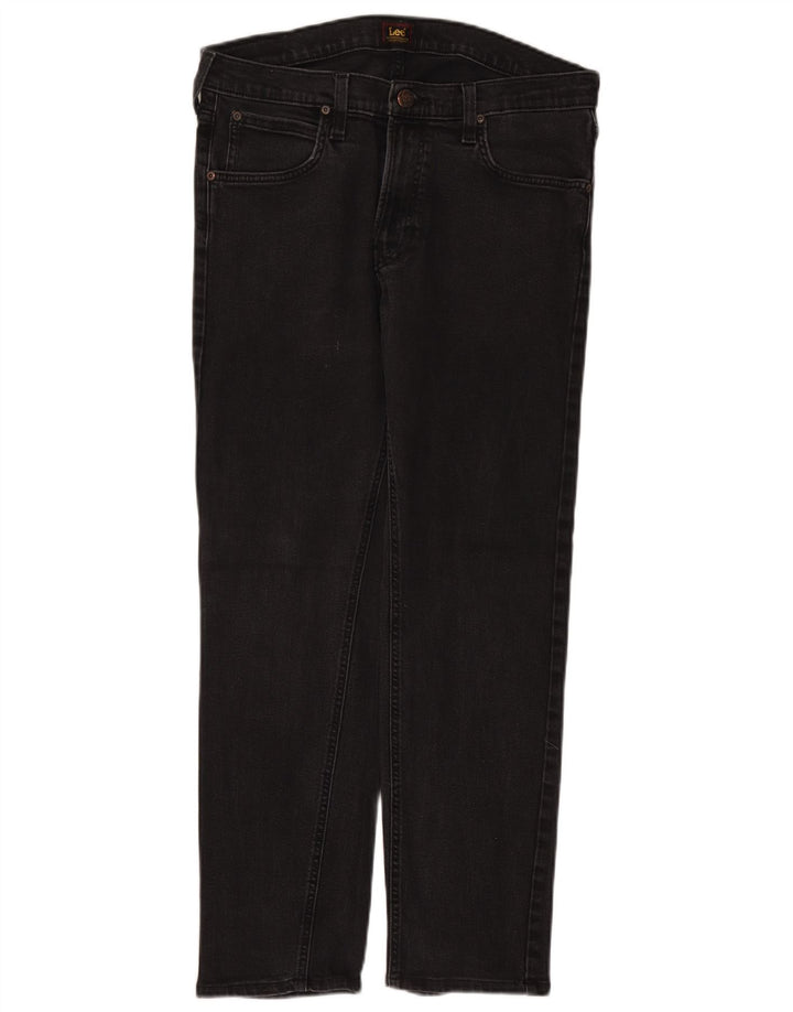 Jeans dritti da uomo Lee Daren Zip Fly W34 L32 cotone nero