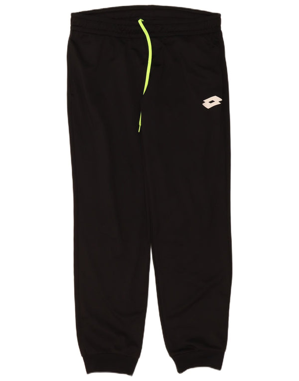 Pantaloni da tuta da uomo Lotto Joggers medio poliestere nero