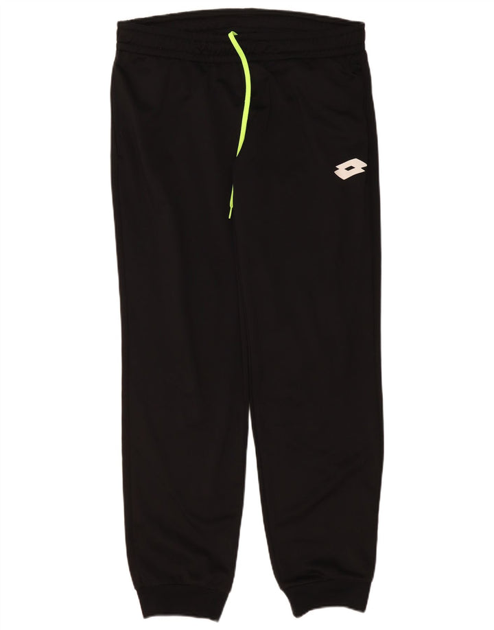 Pantaloni da tuta da uomo Lotto Joggers medio poliestere nero
