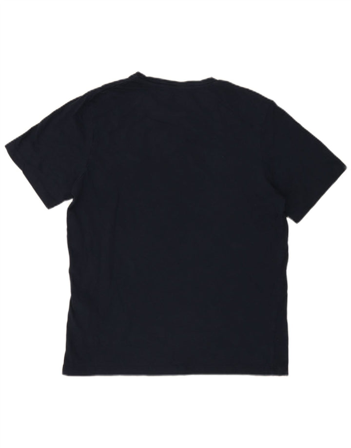 T-shirt grafica da uomo Jack & Jones Top in cotone blu navy medio