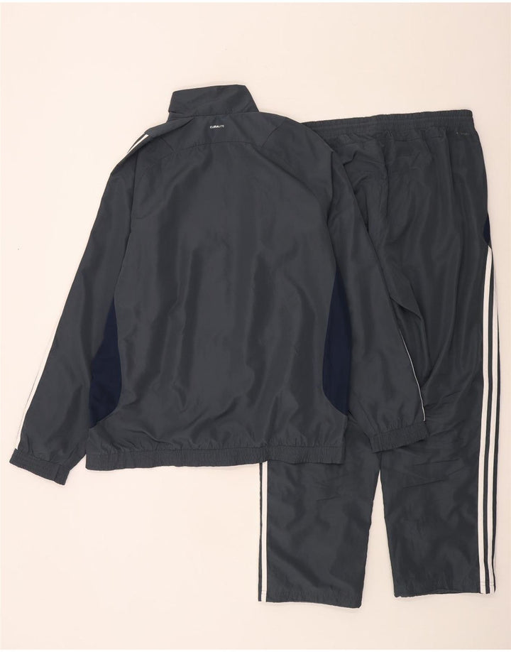 Tuta intera Adidas Climalite da uomo UK 44/46 Large Grigio Colourblock