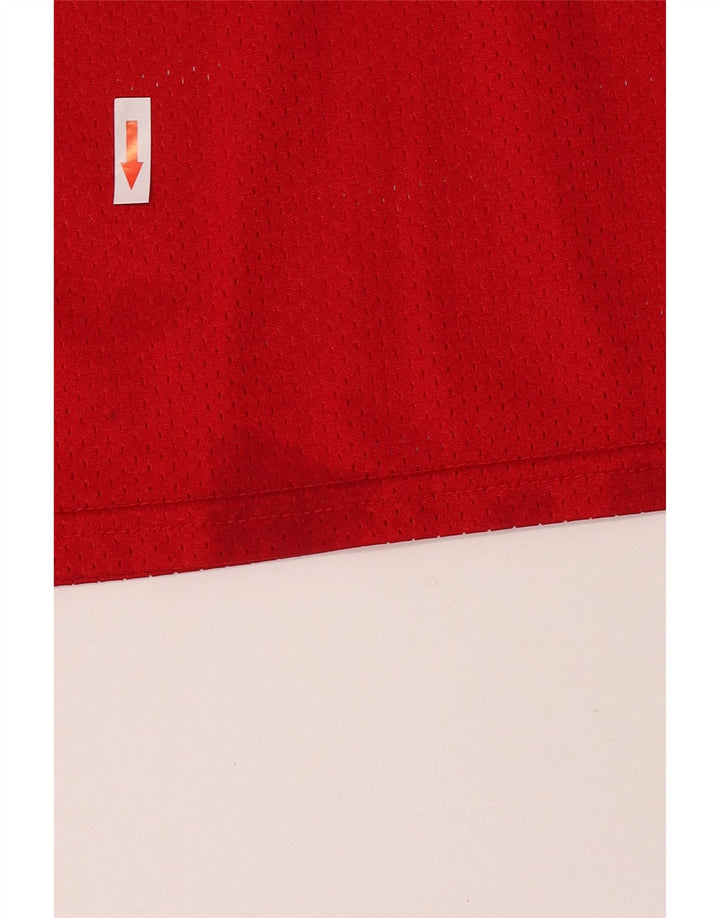 Maglia da ragazzo Russell Athletic, 14-15 anni, grande, rossa, in poliestere