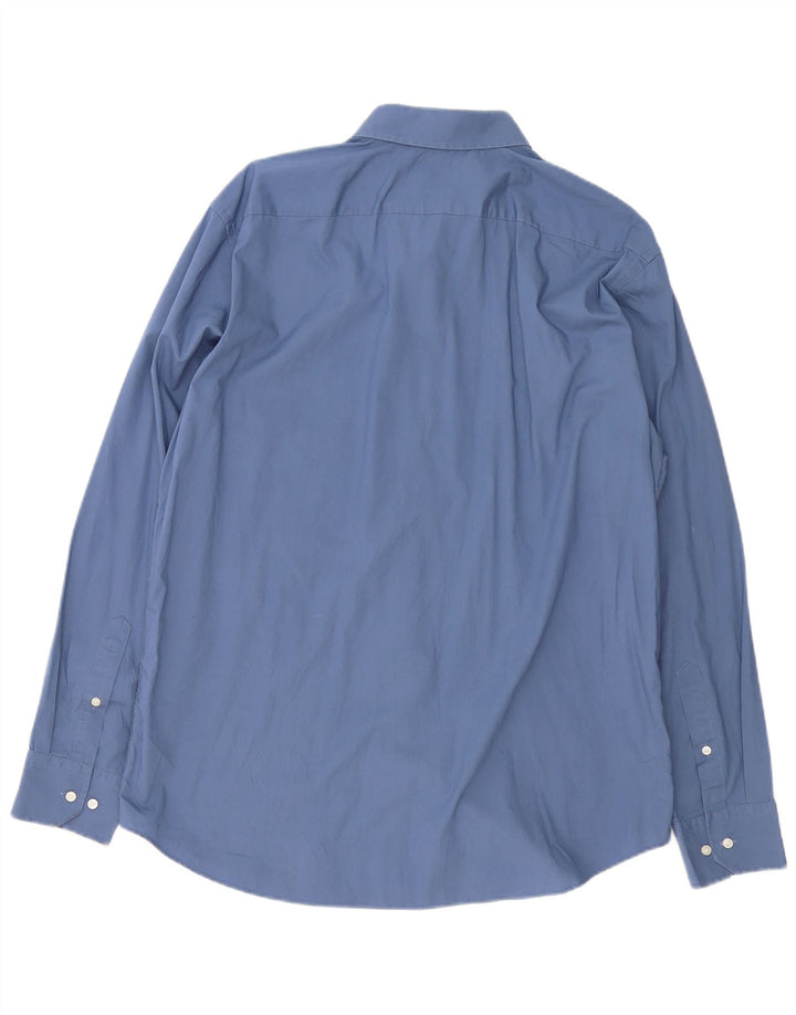 Camicia HUGO BOSS da uomo vestibilità regolare taglia 17 1/2 XL blu navy
