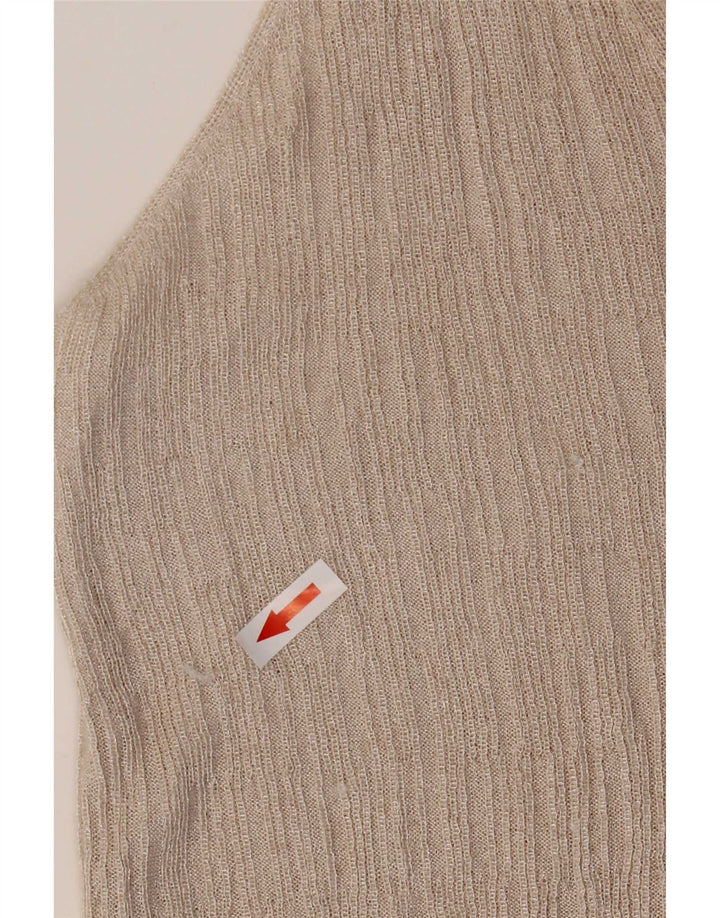 Camicetta senza maniche da donna Zara UK 10 piccola viscosa grigia