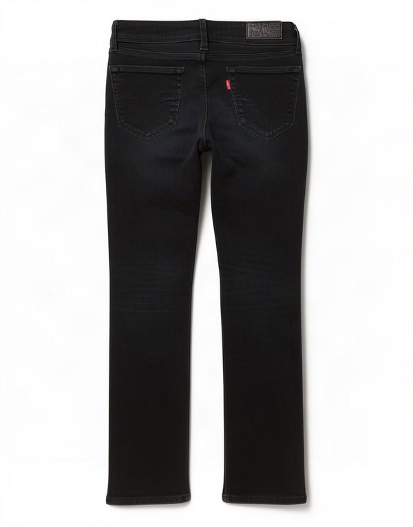 Jeans dritti 470 da donna Levi's W28 L28 cotone blu navy