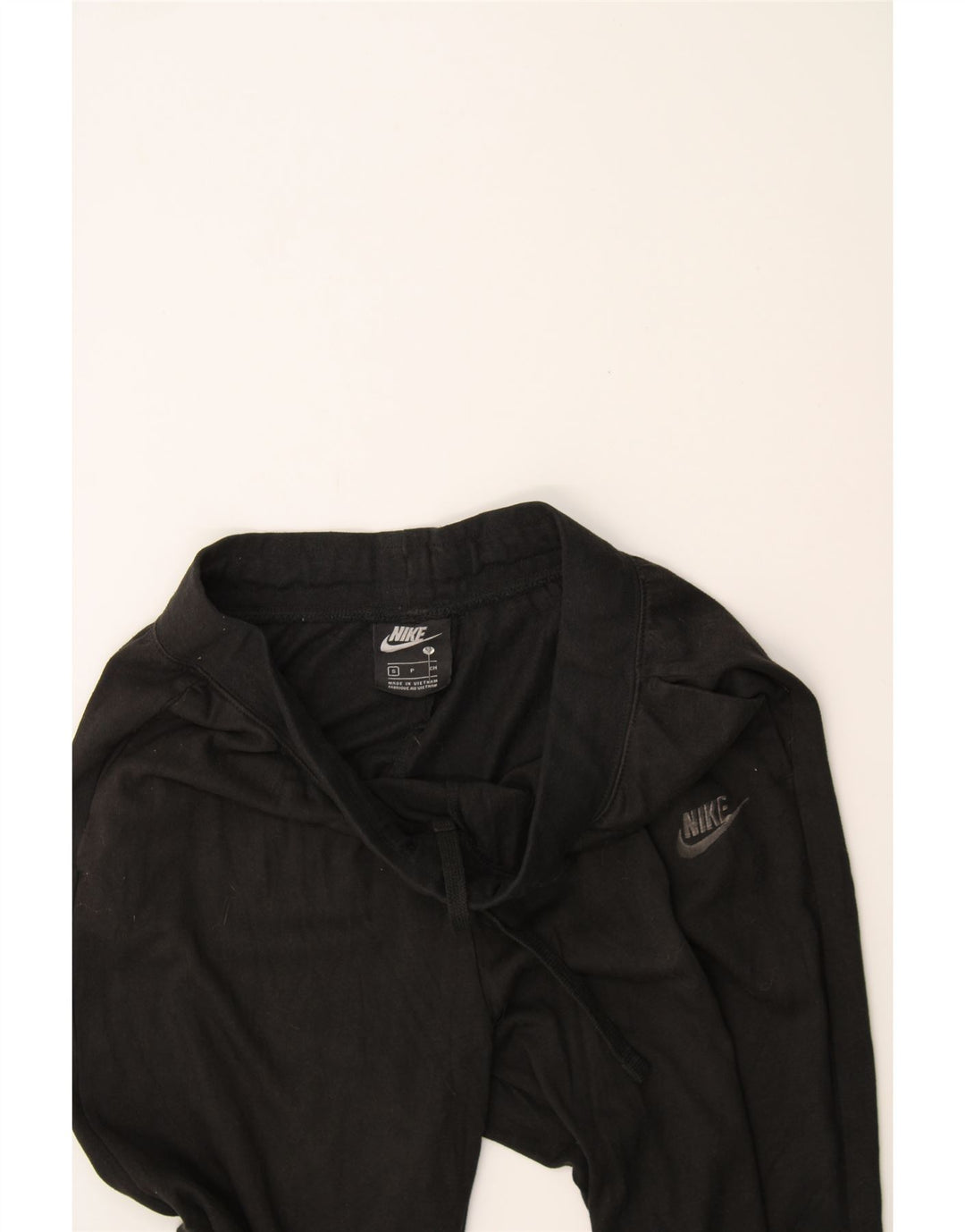 NIKE Womens Tracksuit Trousers Joggers UK 10 Small Black Polyester Vintage Nike and Second-Hand Nike from Messina Hembry 