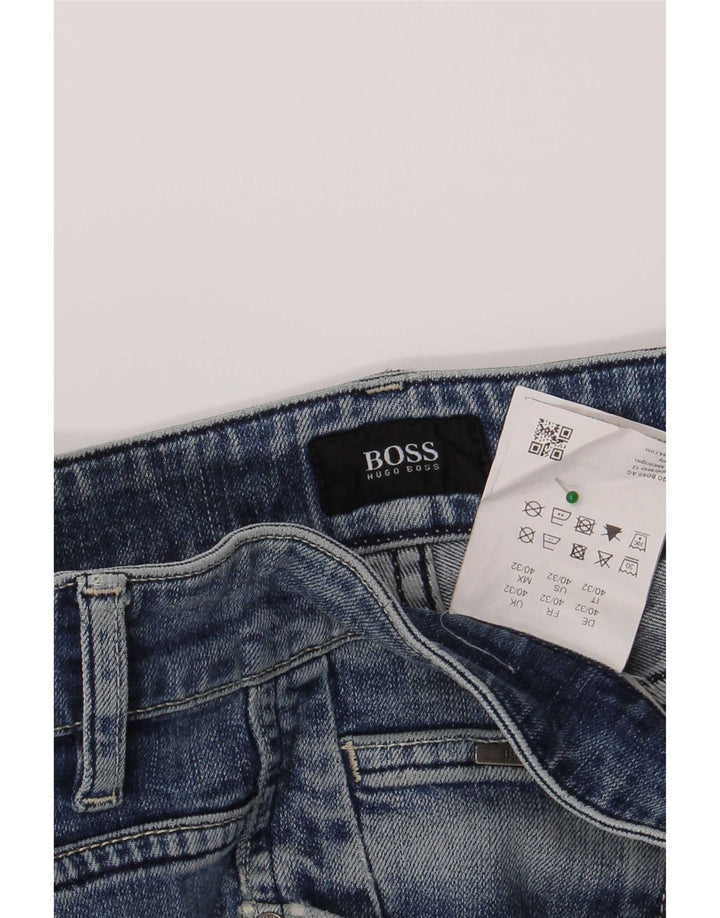 Jeans slim da uomo Hugo Boss W40 L32 cotone blu