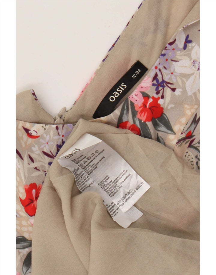 Prendisole da donna Oasis UK 12 Poliestere floreale beige medio