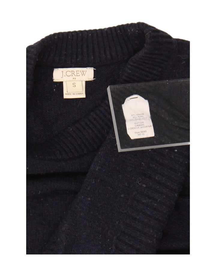 Maglione maglione con scollo a barca da donna J. Crew UK 10 piccolo in viscosa blu navy