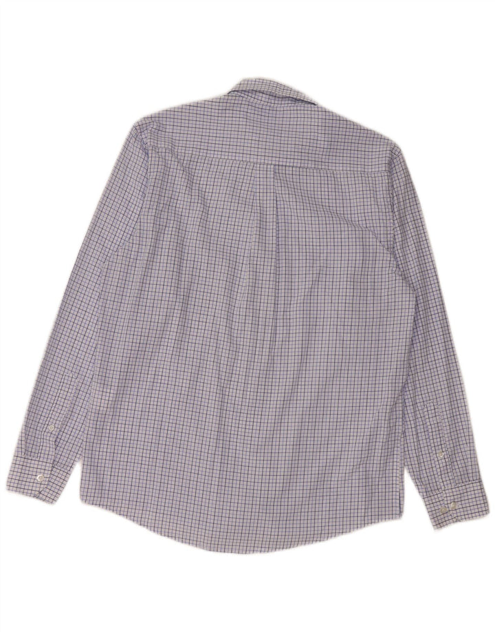 JAMES PRINGLE Camicia da uomo in poliestere a quadri blu medio