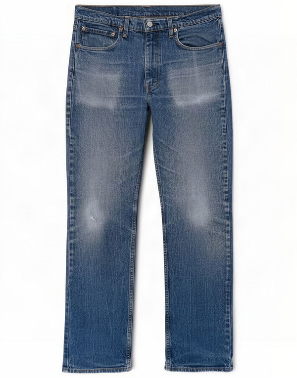 Levi's Uomo 516 Jeans dritti effetto consumato W36 L34 Cotone blu