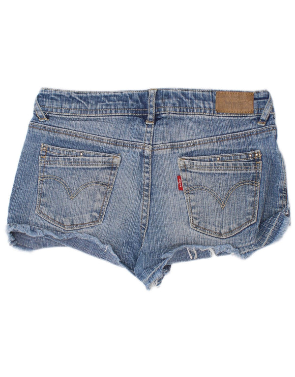 Pantaloncini di jeans per ragazze Levi's 11-12 anni W24 Ramie blu