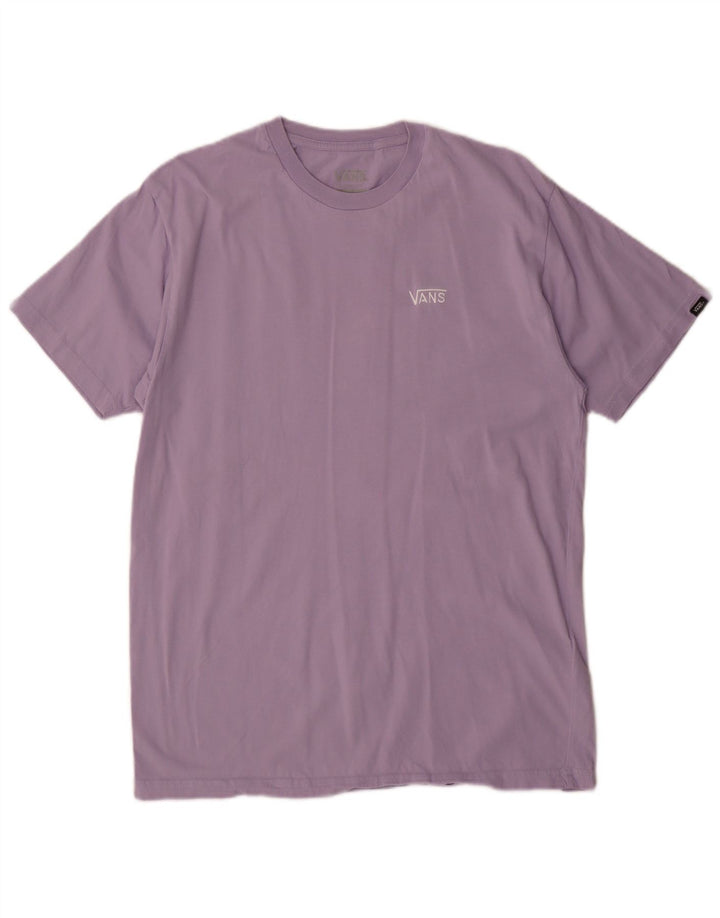 Maglietta da uomo Vans Classic Fit in cotone viola medio