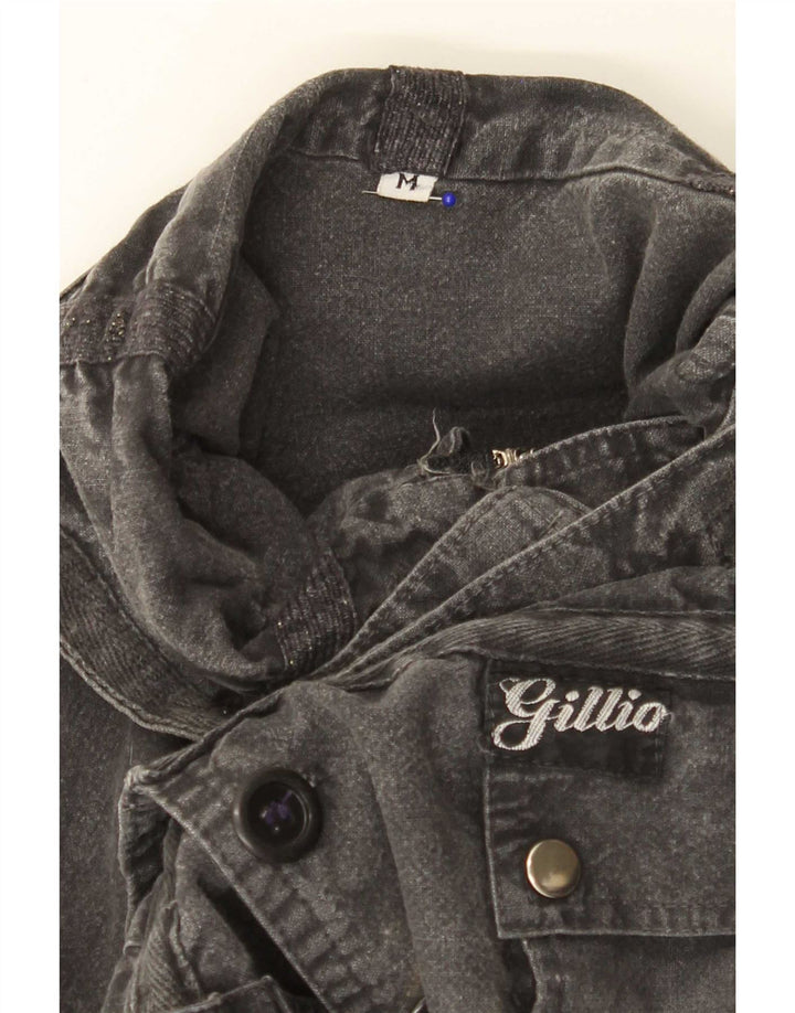 Giacca di jeans vintage da uomo UK 38 Cotone grigio medio