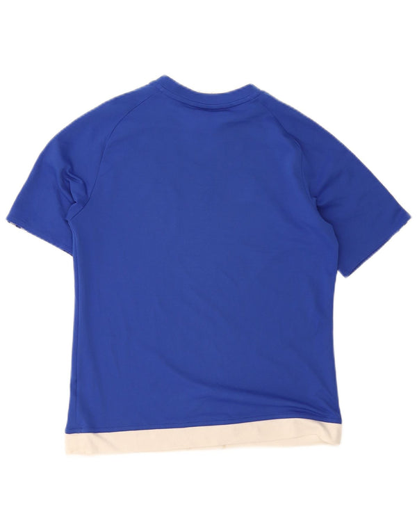 T-shirt grafica Adidas Climalite da ragazzo, 13-14 anni, colore blu