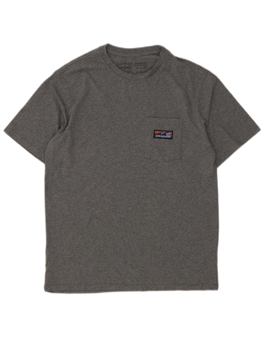T-shirt da uomo vestibilità regolare Patagonia Top Small in cotone grigio