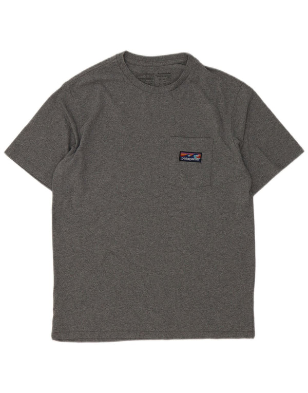 Patagonia Mens Regular Fit T-Shirt Top Small Grey Cotton