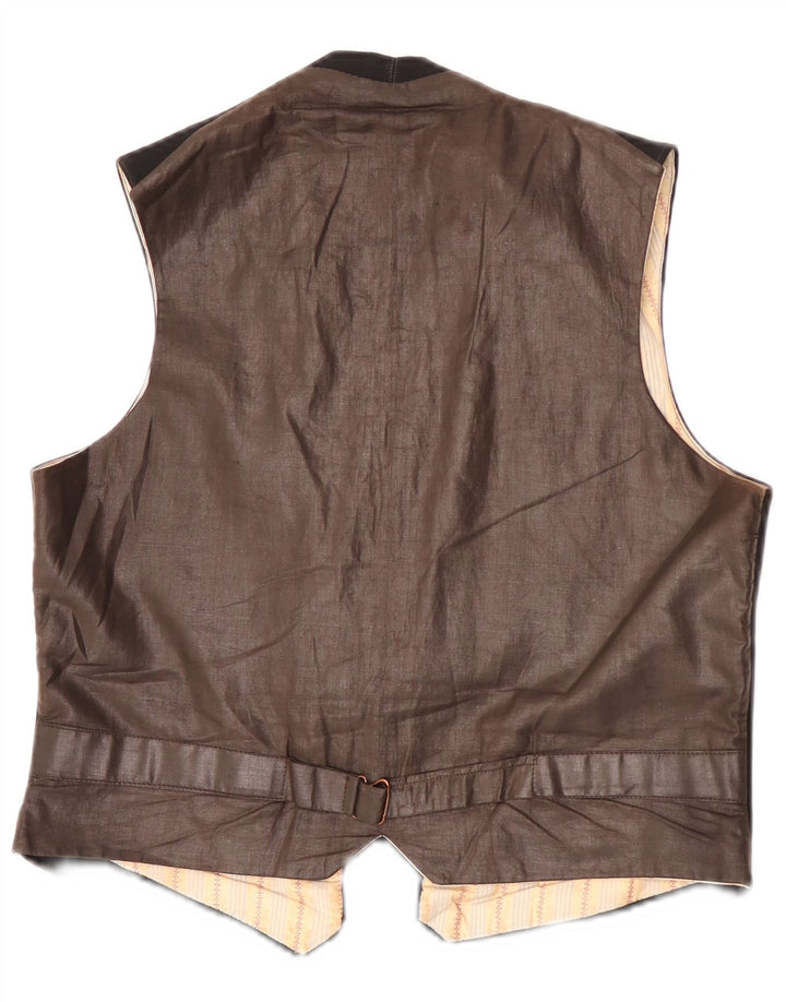Gilet vintage da uomo medio nero