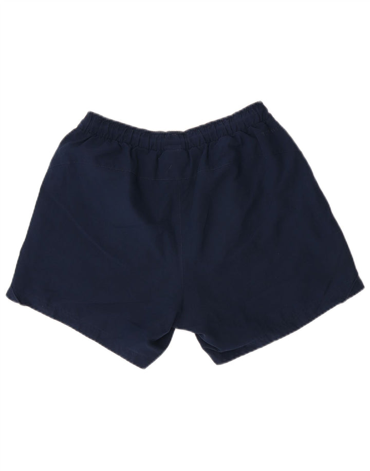 Pantaloncini sportivi Adidas Climalite da uomo medi in poliestere blu navy