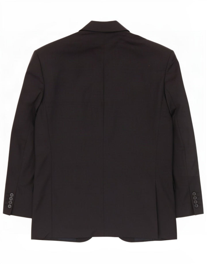 Giacca blazer a 2 bottoni da uomo Marks & Spencer UK 40 media blu navy in lana vergine