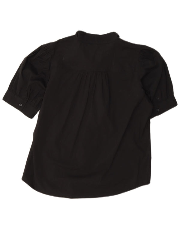 Camicia a maniche corte da donna Dkny UK 10 piccola in cotone nero