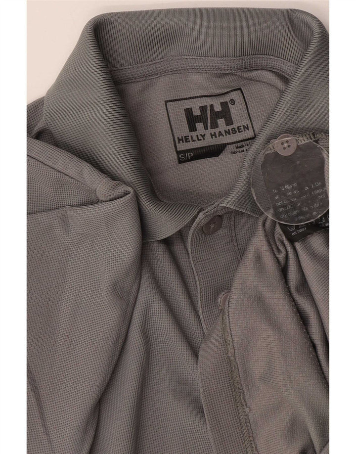 Polo da uomo Helly Hansen piccola in nylon grigio