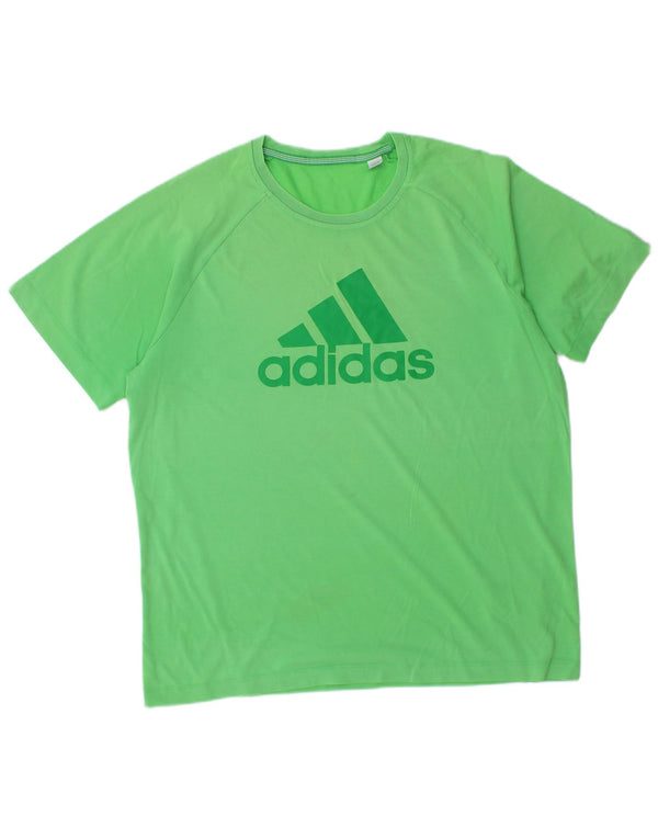 T-shirt grafica da uomo ADIDAS grande verde