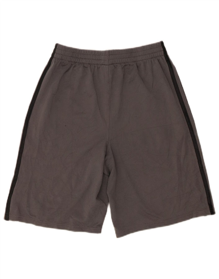 Pantaloncini sportivi Adidas da ragazzo 14-15 anni Large in poliestere grigio